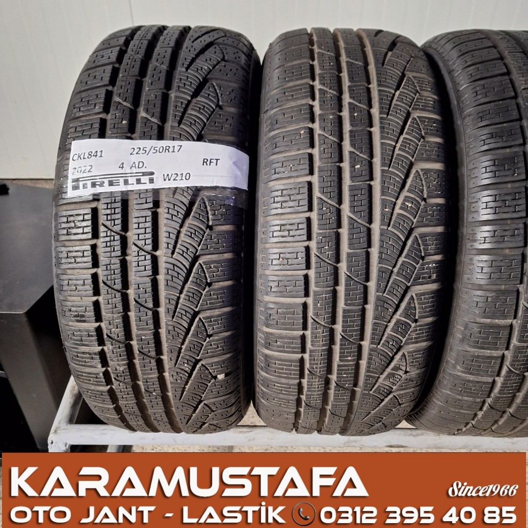 225 50 R 17 PIRELLI W210 RFT * 2022 * 4 ADET * CKL841