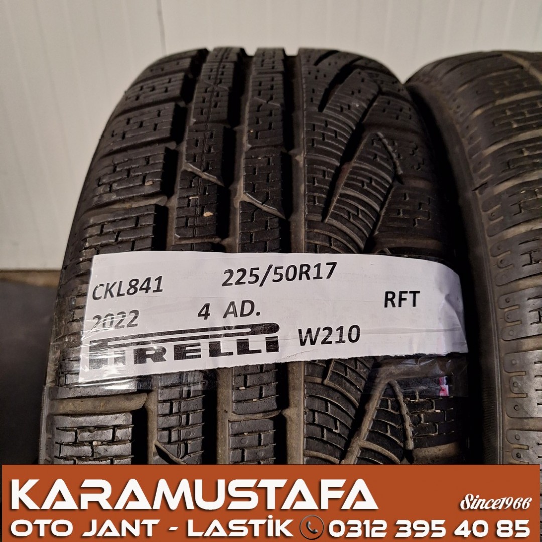 225 50 R 17 PIRELLI W210 RFT * 2022 * 4 ADET * CKL841