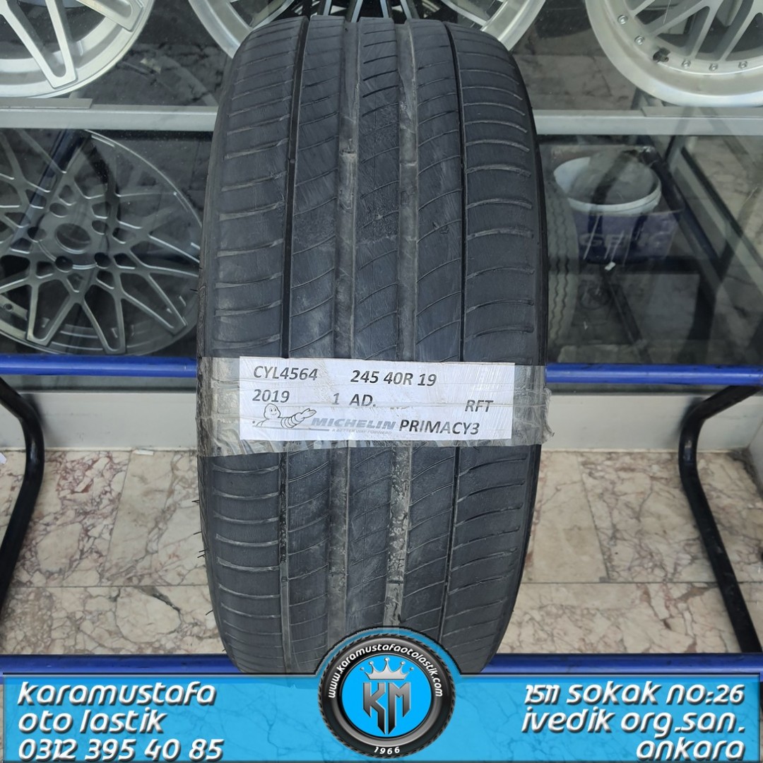 245 40 R 19 MICHELIN PRIMACY3 RFT 98Y * 2019 * 1 ADET * CYL4564