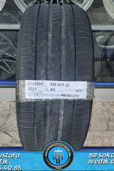 245 40 R 19 MICHELIN PRIMACY3 RFT 98Y * 2019 * 1 ADET * CYL4564