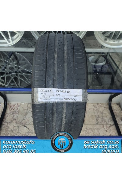 245 40 R 19 MICHELIN PRIMACY3 RFT 98Y * 2019 * 1 ADET * CYL4564