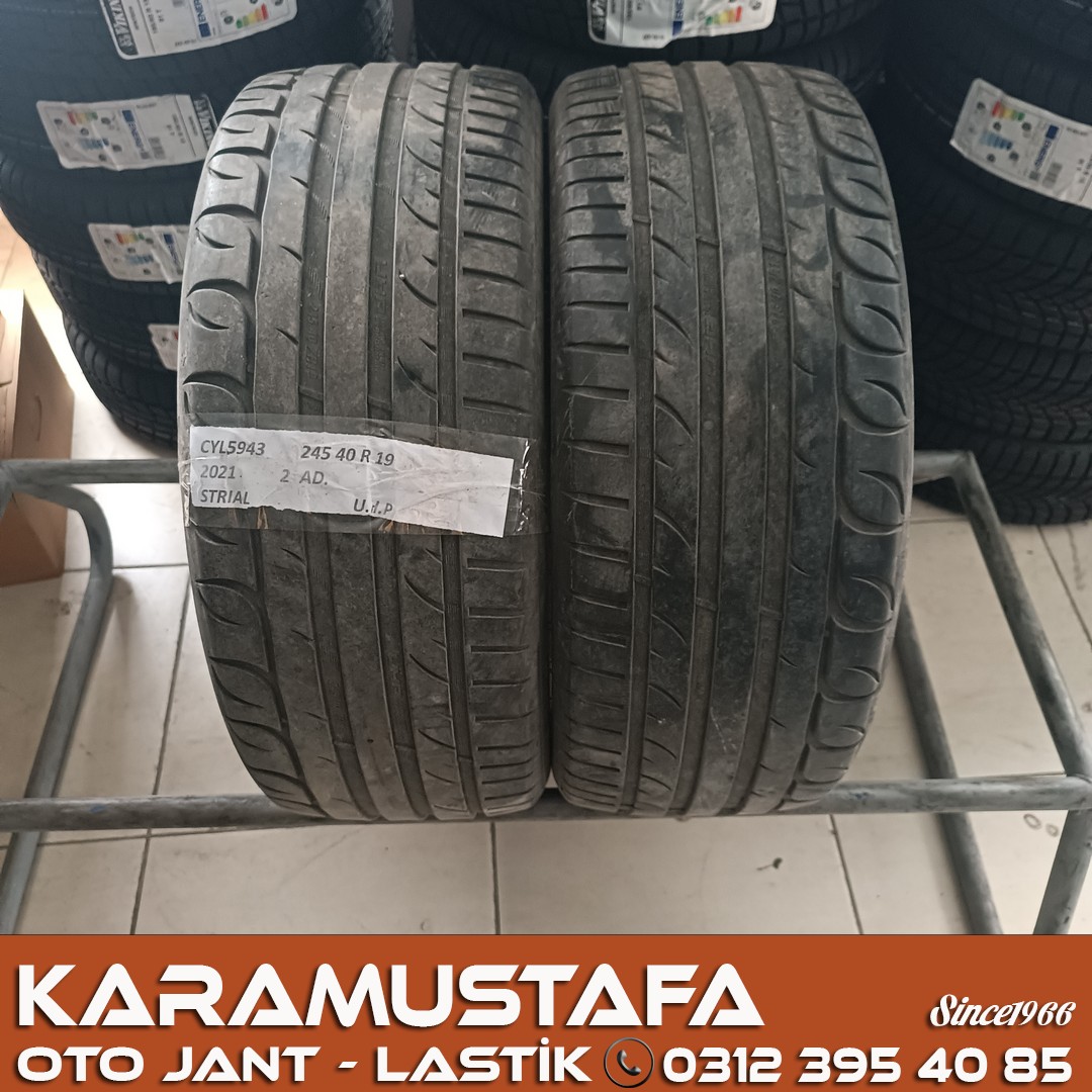 245 40 R 19 STRIAL UHP 98Y * 2021 * 2 ADET * CYL5943 **