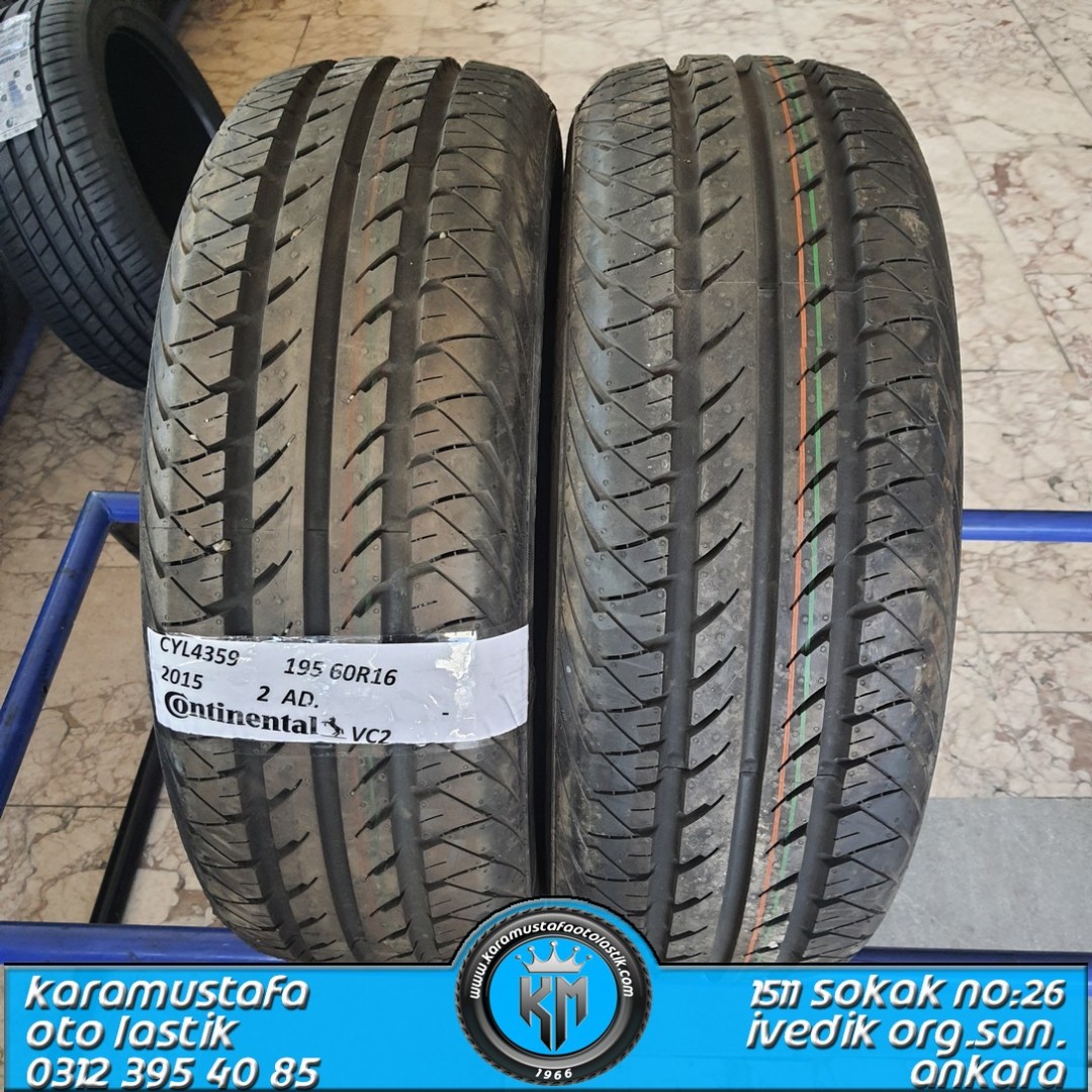 195 60 R 16 CONTINENTAL CV2 99H * 2015 * SON 2 ADET !!!