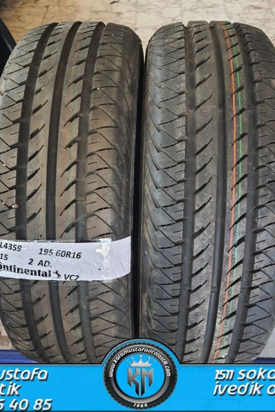 195 60 R 16 CONTINENTAL CV2 99H * 2015 * SON 2 ADET !!!