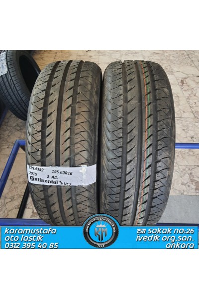 195 60 R 16 CONTINENTAL CV2 99H * 2015 * SON 2 ADET !!!