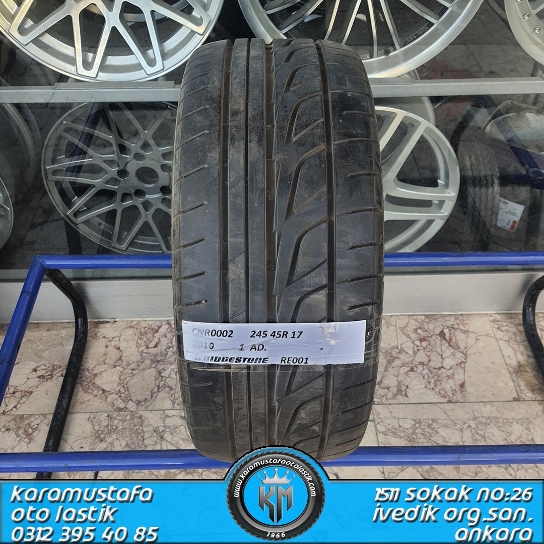 245 45 R 17 BRIDGESTONE RE001 * 2010 * 1 ADET * CNR002