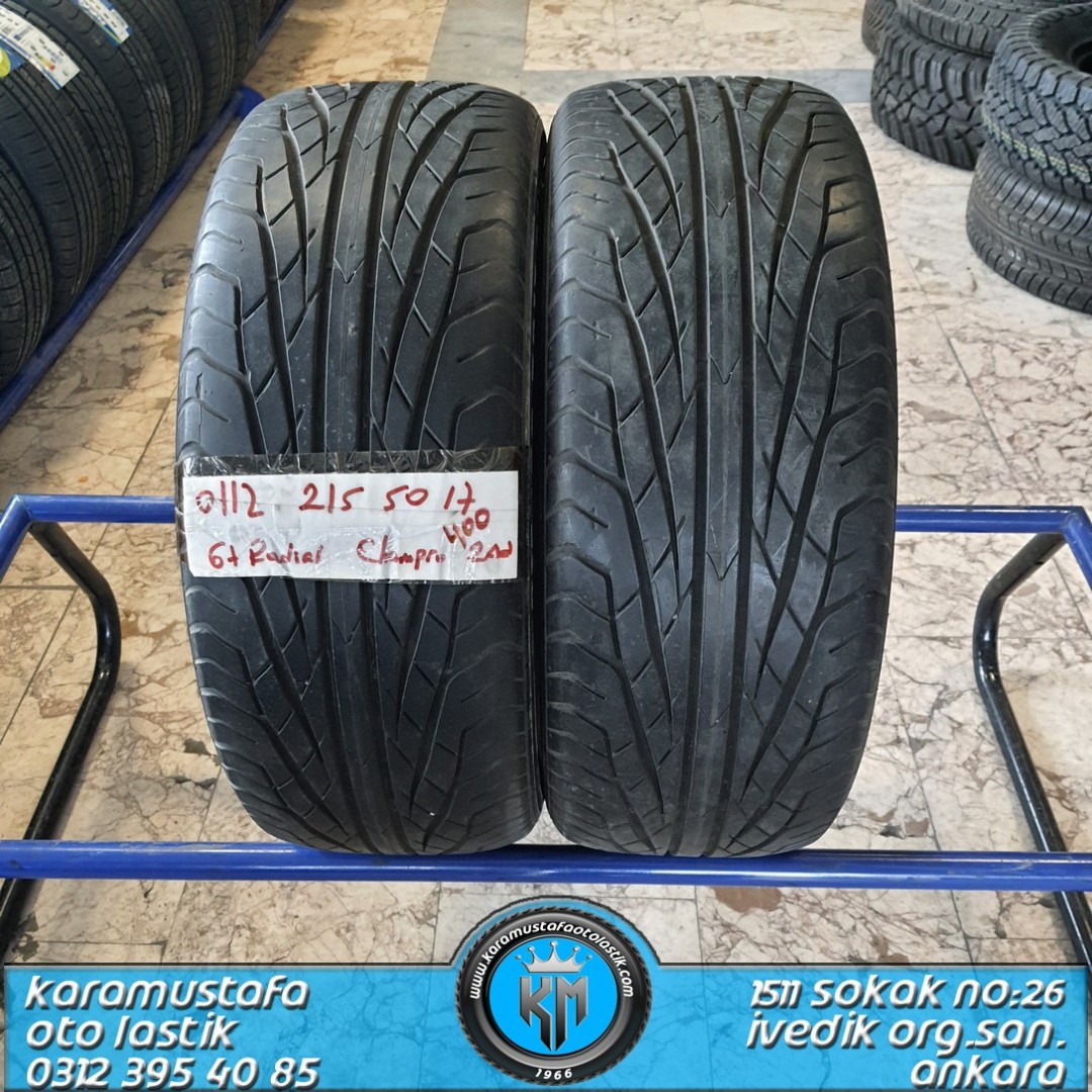 215 50 R 17 GT RADIAL CHAMPRO * 2000 * 2 ADET * CYL0112