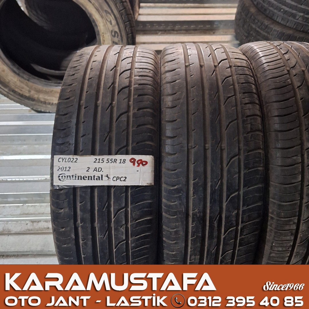 215 55 R 18 CONTINENTAL * 2012 * 4 ADET * CYL022