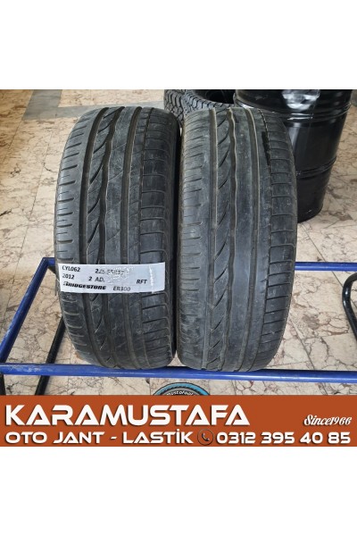 225 55 R 17 BRIDGESTONE ER300 * 2012 * 2 ADET * CYL062