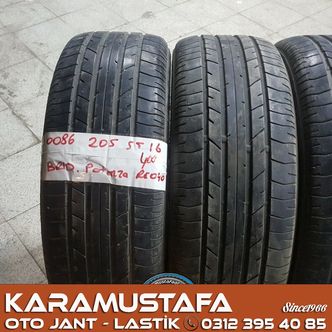 205 55 R 16 BRIDGESTONE POTENZA * 4  ADET * CYL086