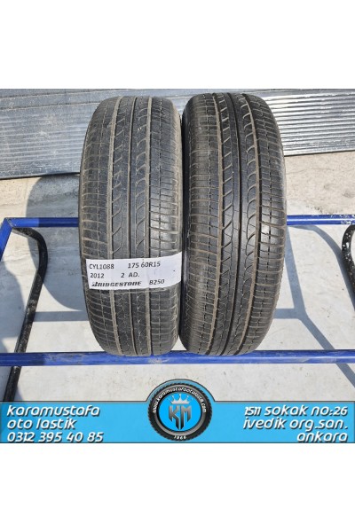 175 60 R 15 BRIDGESTONE B250 * 2012 * 2 ADET * CYL1088 **