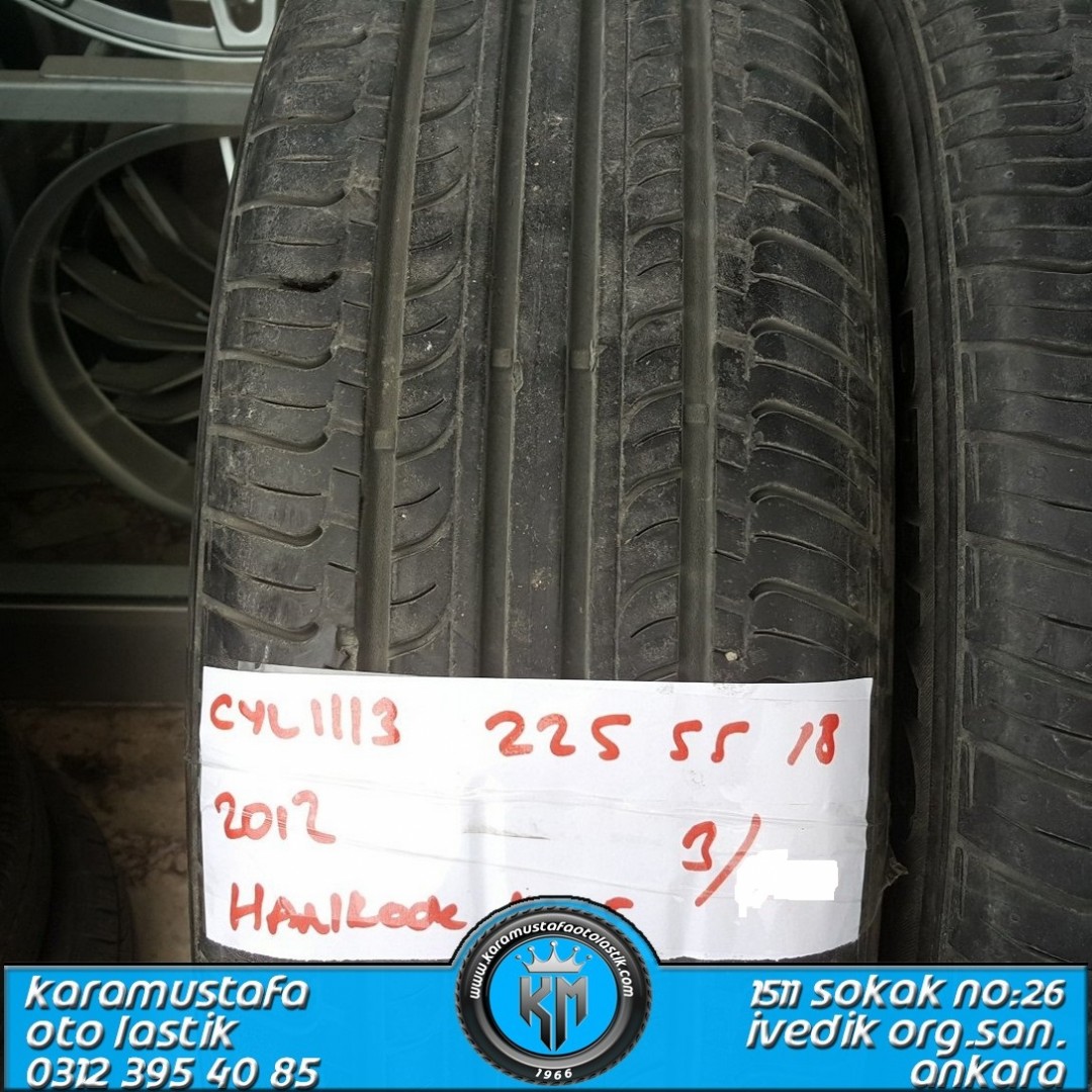 225 55 R 18 HANKOOK K415  * 2012 * 3 ADET * CYL1113