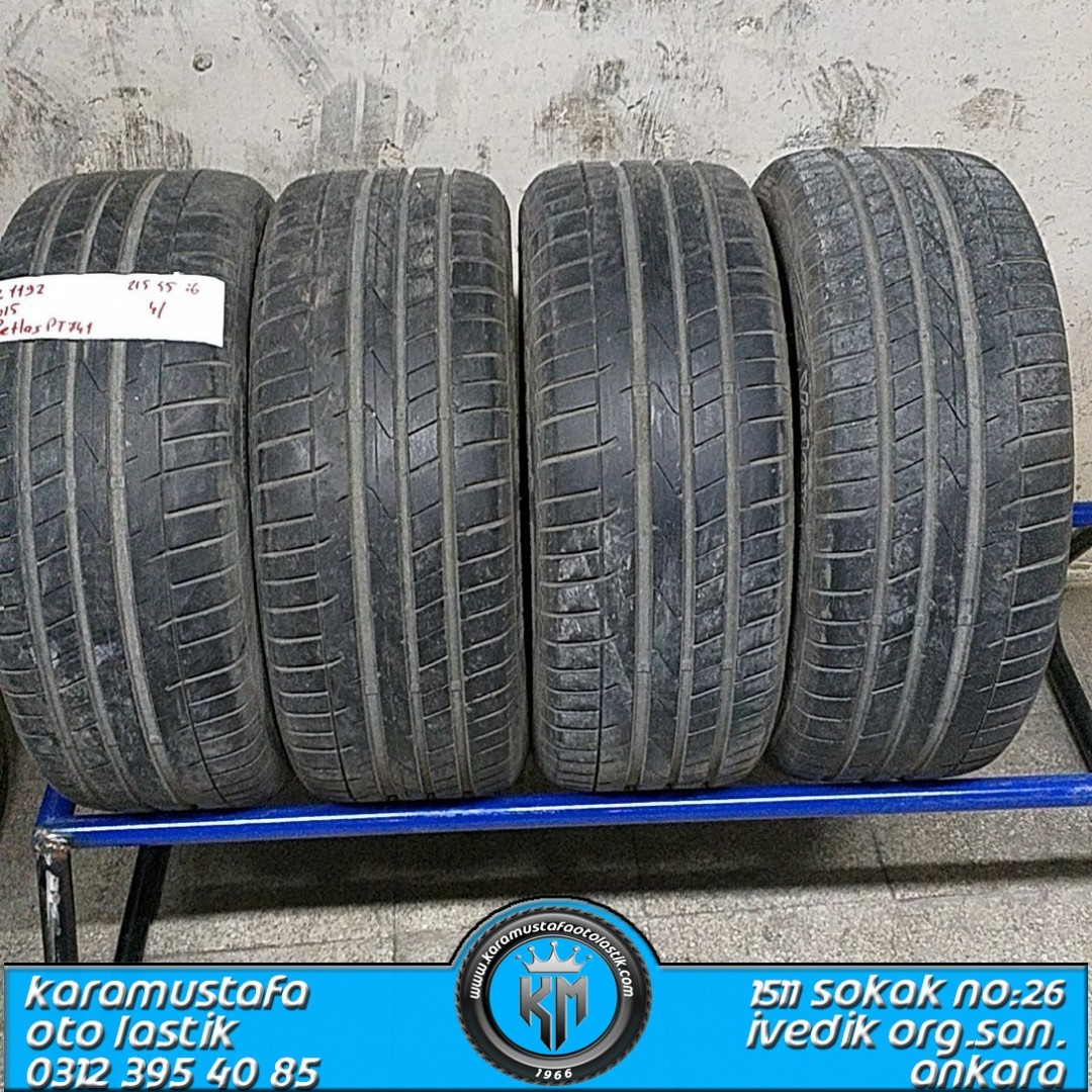 215 55 R 16 PETLAS  PT741 * 2015 * 4 ADET * CYL1192