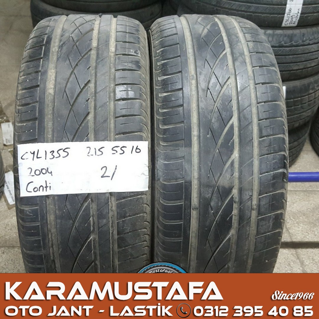 215 55 R 16 CONTINENTAL * 2004 * 2 ADET * CYL1355