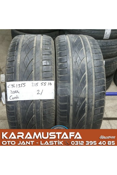 215 55 R 16 CONTINENTAL * 2004 * 2 ADET * CYL1355 **
