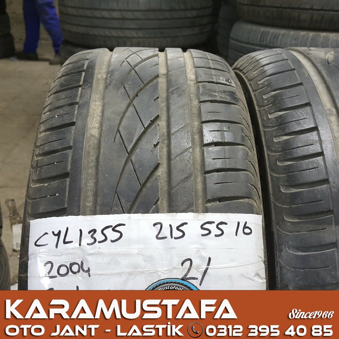 215 55 R 16 CONTINENTAL * 2004 * 2 ADET * CYL1355