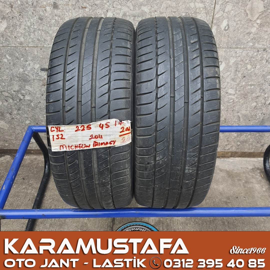 225 45 R 17 MICHELIN PRIMACY * 2011 * 2 ADET * CYL152