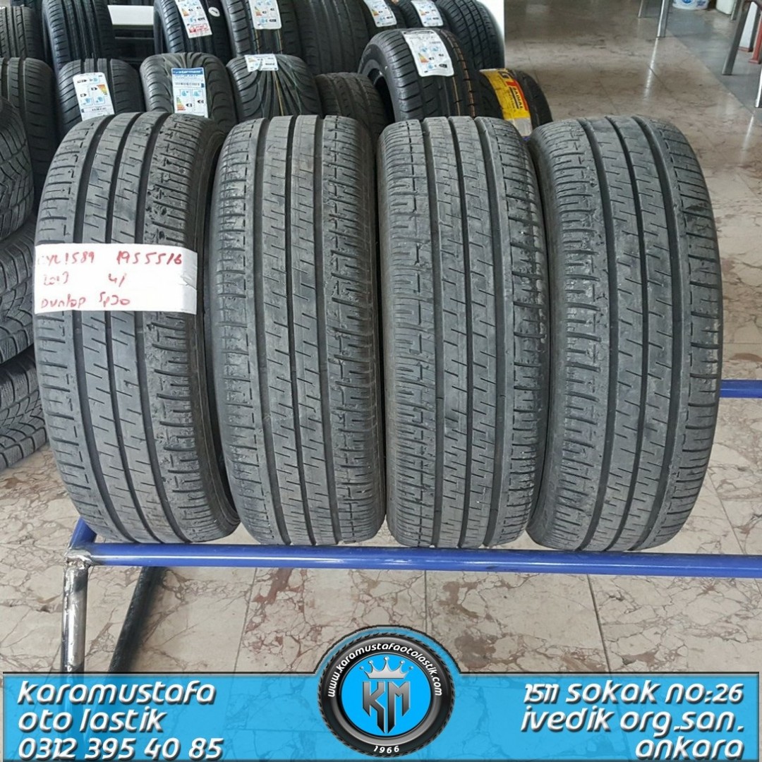 195 55 R 16 DUNLOP SP30 87H * 2013 * 4 ADET * CYL1589