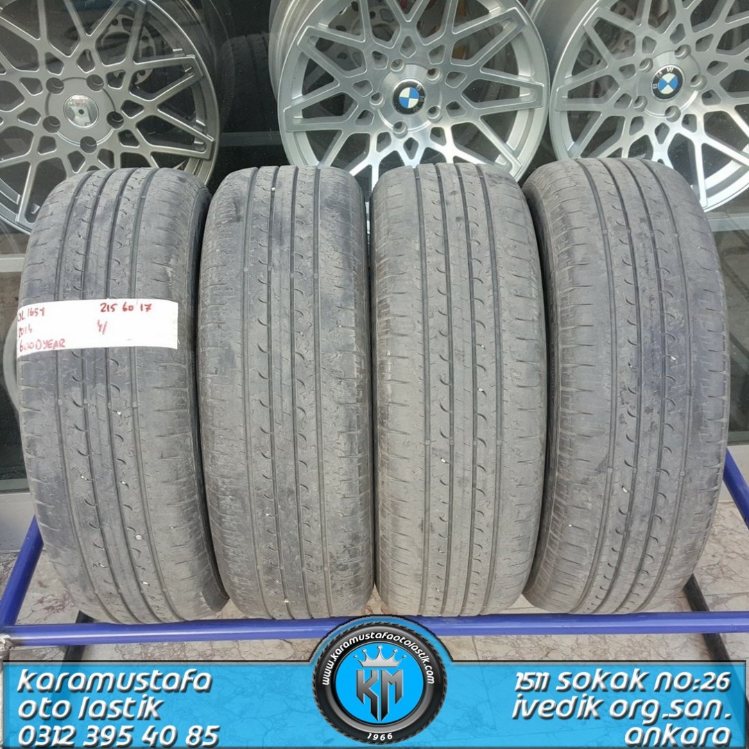 215 60 R 17 GOODYEAR EG 96H * 2014 * 4 ADET * CYL1651