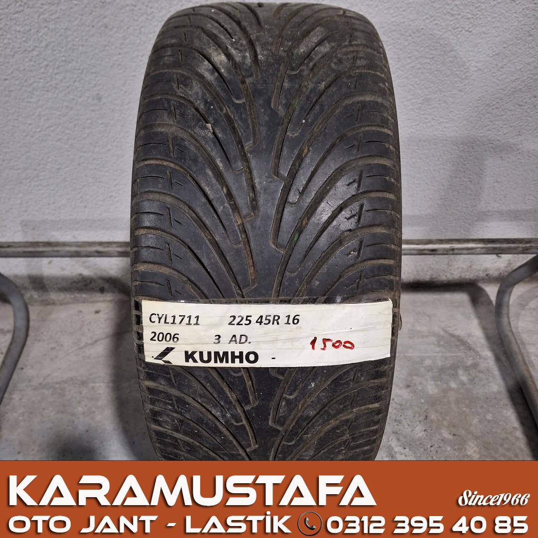 225 45 R 16 KUMHO * 2006 * 1 ADET * CYL1711