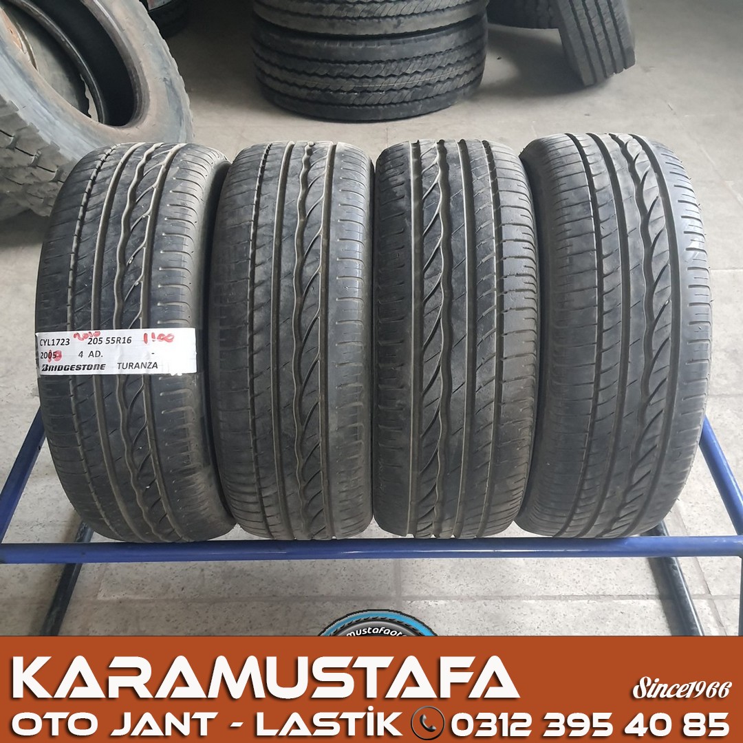 205 55 R 16 BRIDGESTONE TURANZA 91V * 2005 * 4 ADET * CYL1723