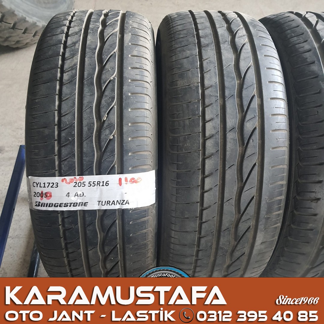 205 55 R 16 BRIDGESTONE TURANZA 91V * 2005 * 4 ADET * CYL1723