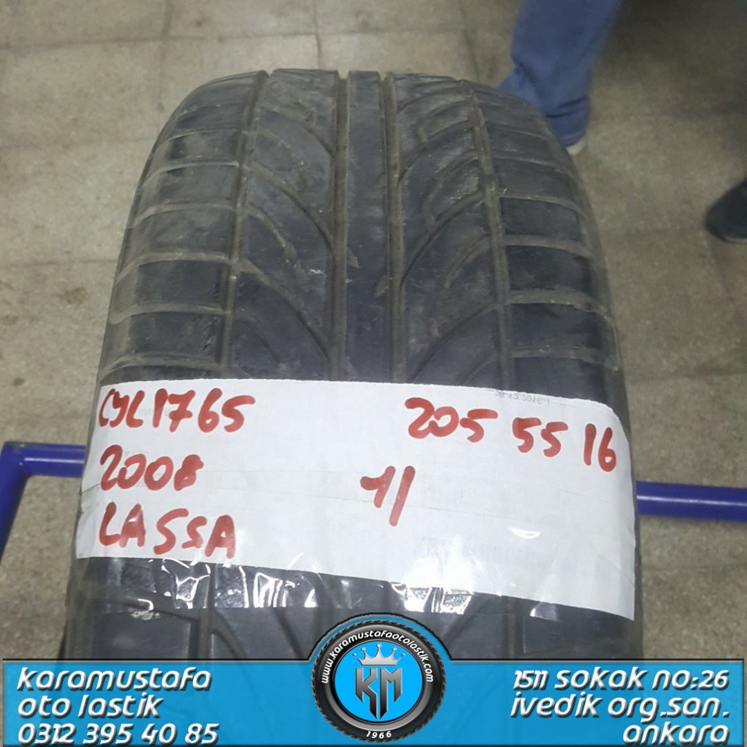 205 55 R 16 LASSA * 2008 * 1 ADET * CYL1765
