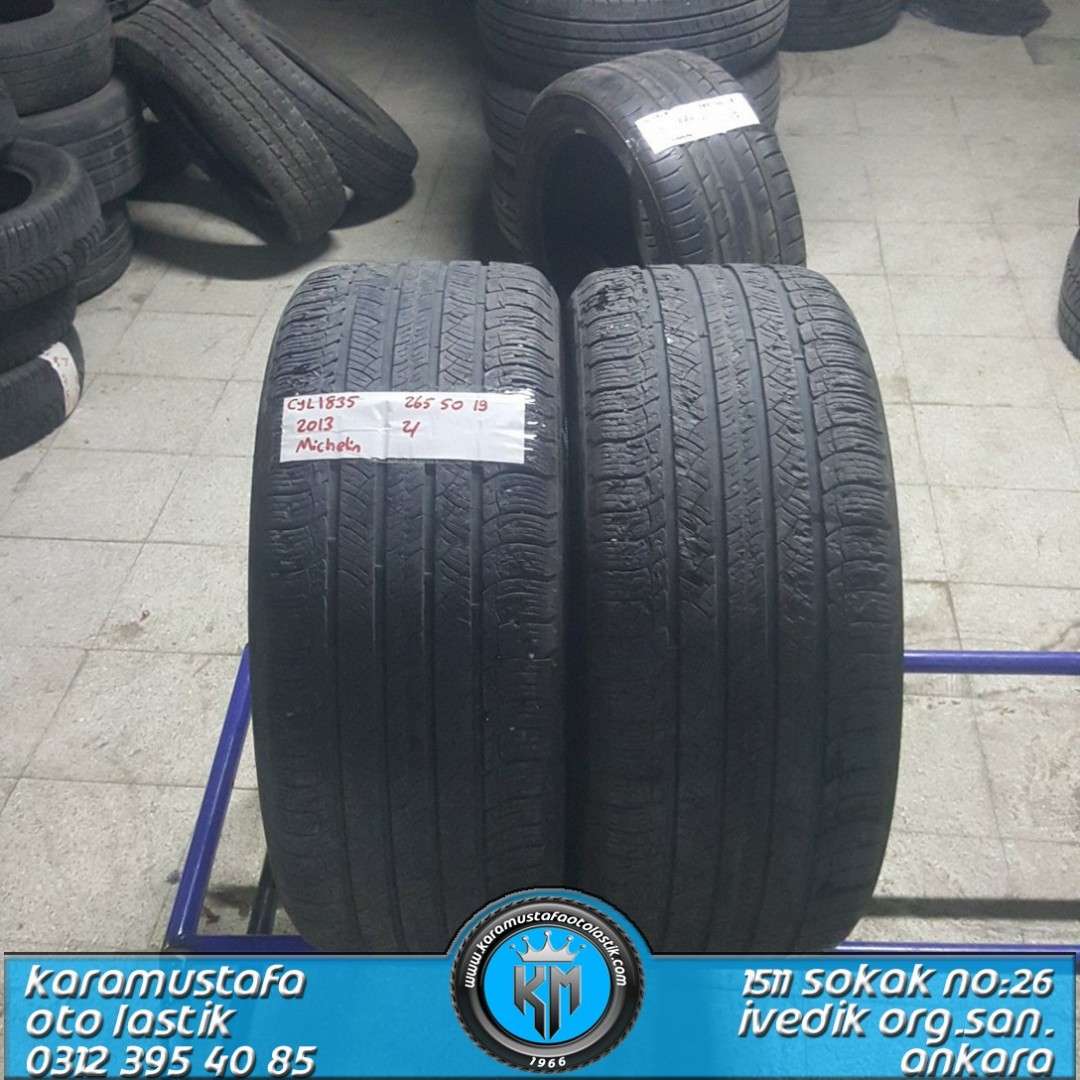 265 50 R 19 MICHELIN LATITUDE TOUR HP 110V * 2013 * 2 ADET * CYL1835