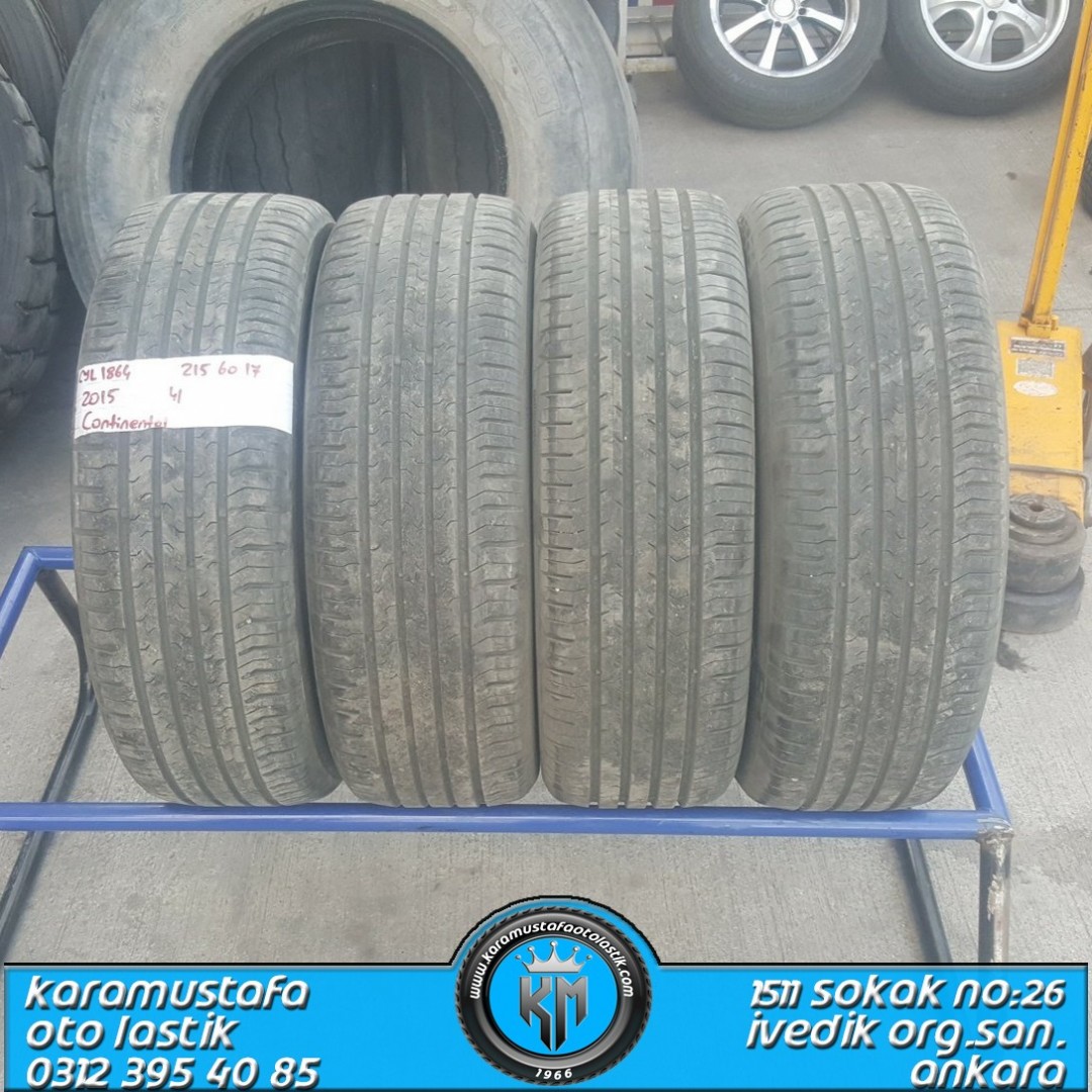 215 60 R 17 CONTINENTAL ECO CONCAT 96H * 2015 * 4 ADET * CYL1864