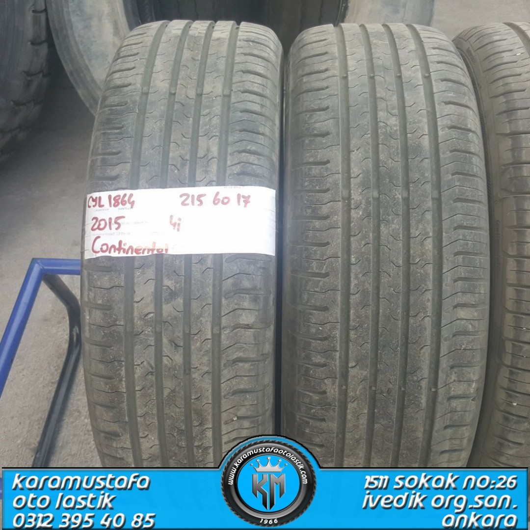 215 60 R 17 CONTINENTAL ECO CONCAT 96H * 2015 * 4 ADET * CYL1864