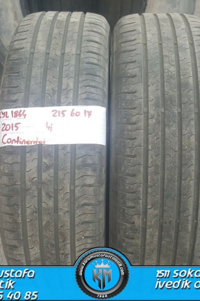 215 60 R 17 CONTINENTAL ECO CONCAT 96H * 2015 * 4 ADET * CYL1864 **