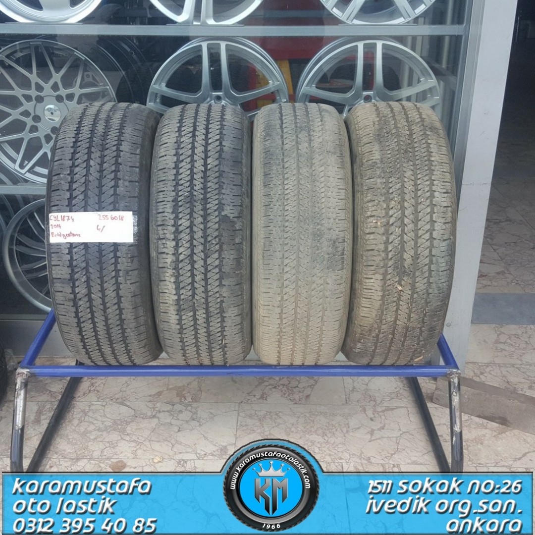 255 60 R 18 BRIDGESTONE DUELER HT 112T * 2014 * 4 ADET * CYL1874