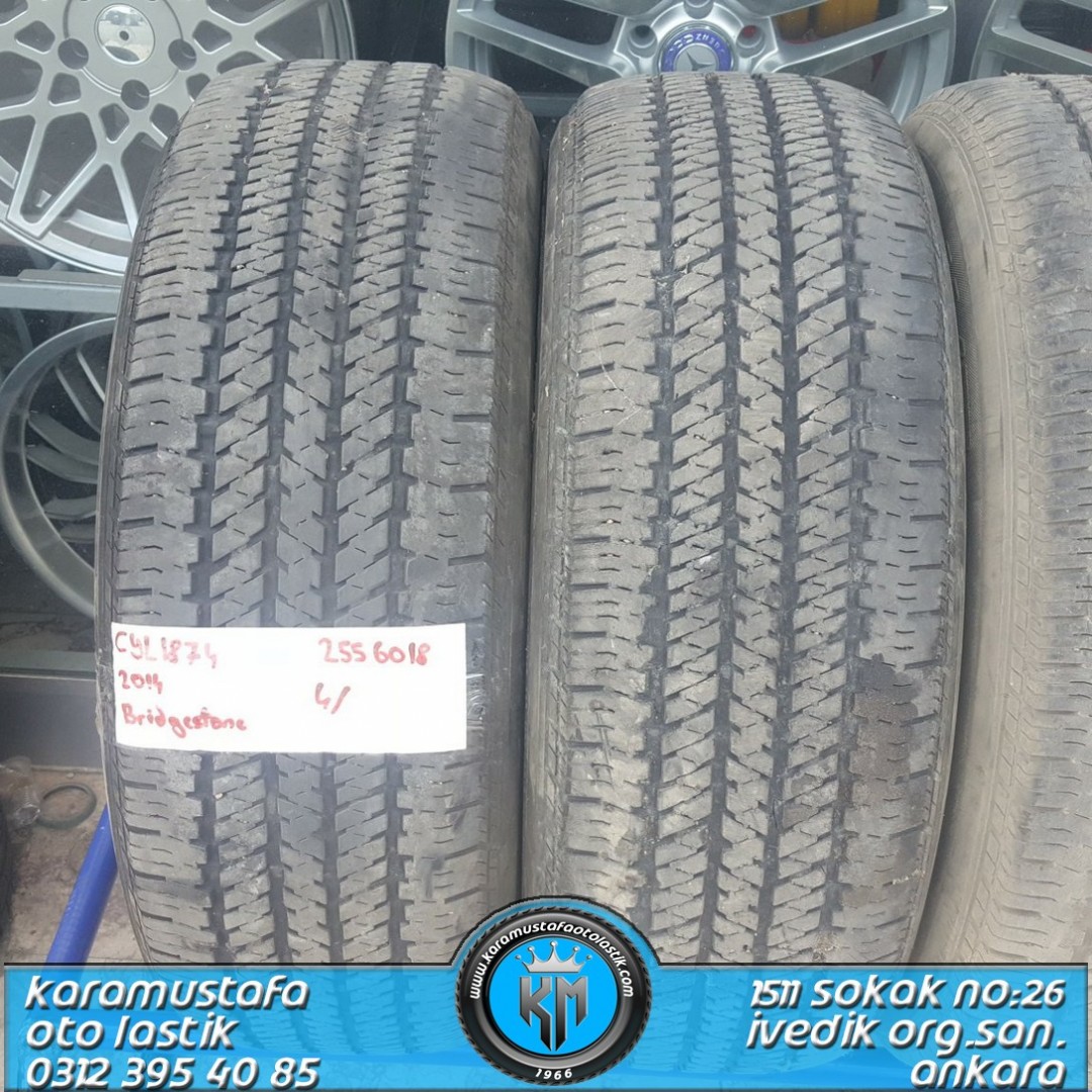 255 60 R 18 BRIDGESTONE DUELER HT 112T * 2014 * 4 ADET * CYL1874