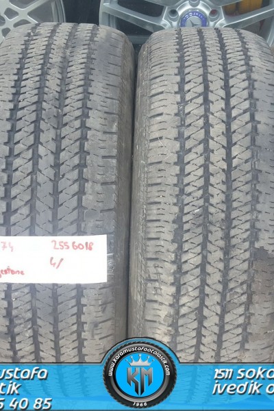 255 60 R 18 BRIDGESTONE DUELER HT 112T * 2014 * 4 ADET * CYL1874 **