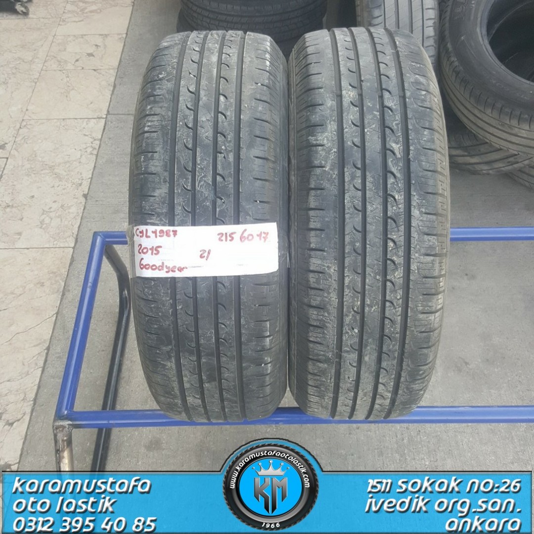 215 60 R 17 GOODYEAR EG 96H * 2015 * 2 ADET * CYL1987
