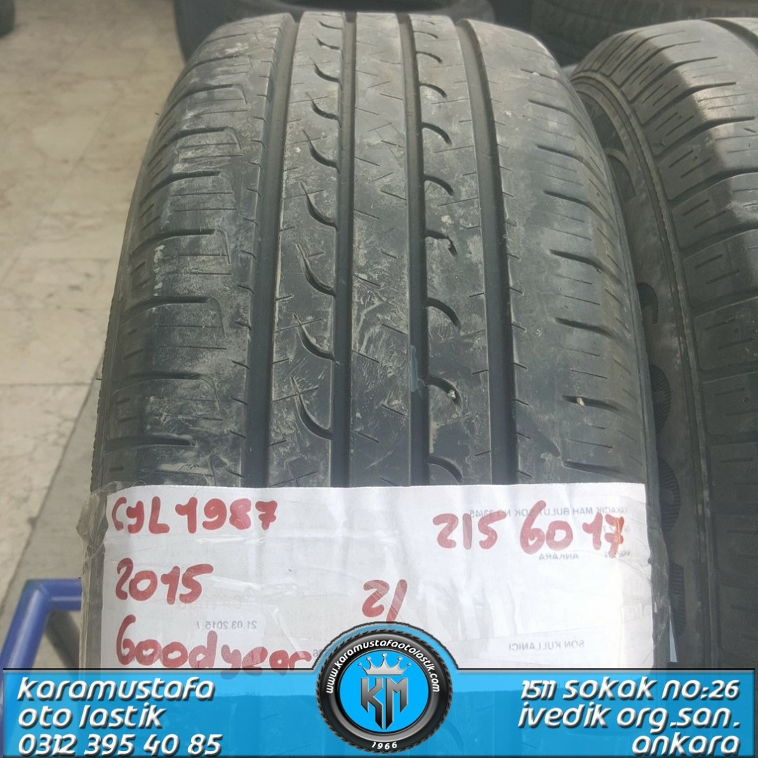 215 60 R 17 GOODYEAR EG 96H * 2015 * 2 ADET * CYL1987
