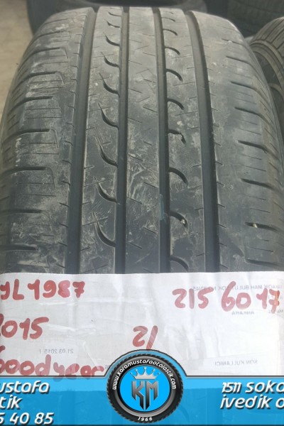 215 60 R 17 GOODYEAR EG 96H * 2015 * 2 ADET * CYL1987 **
