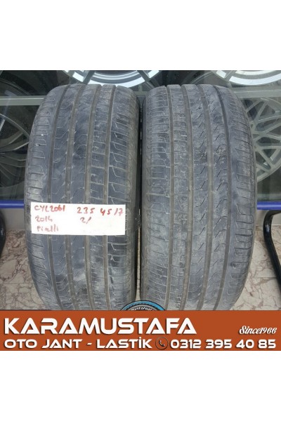 235 45 R 17 PIRELLI * 2014 * 2 ADET * CYL2061