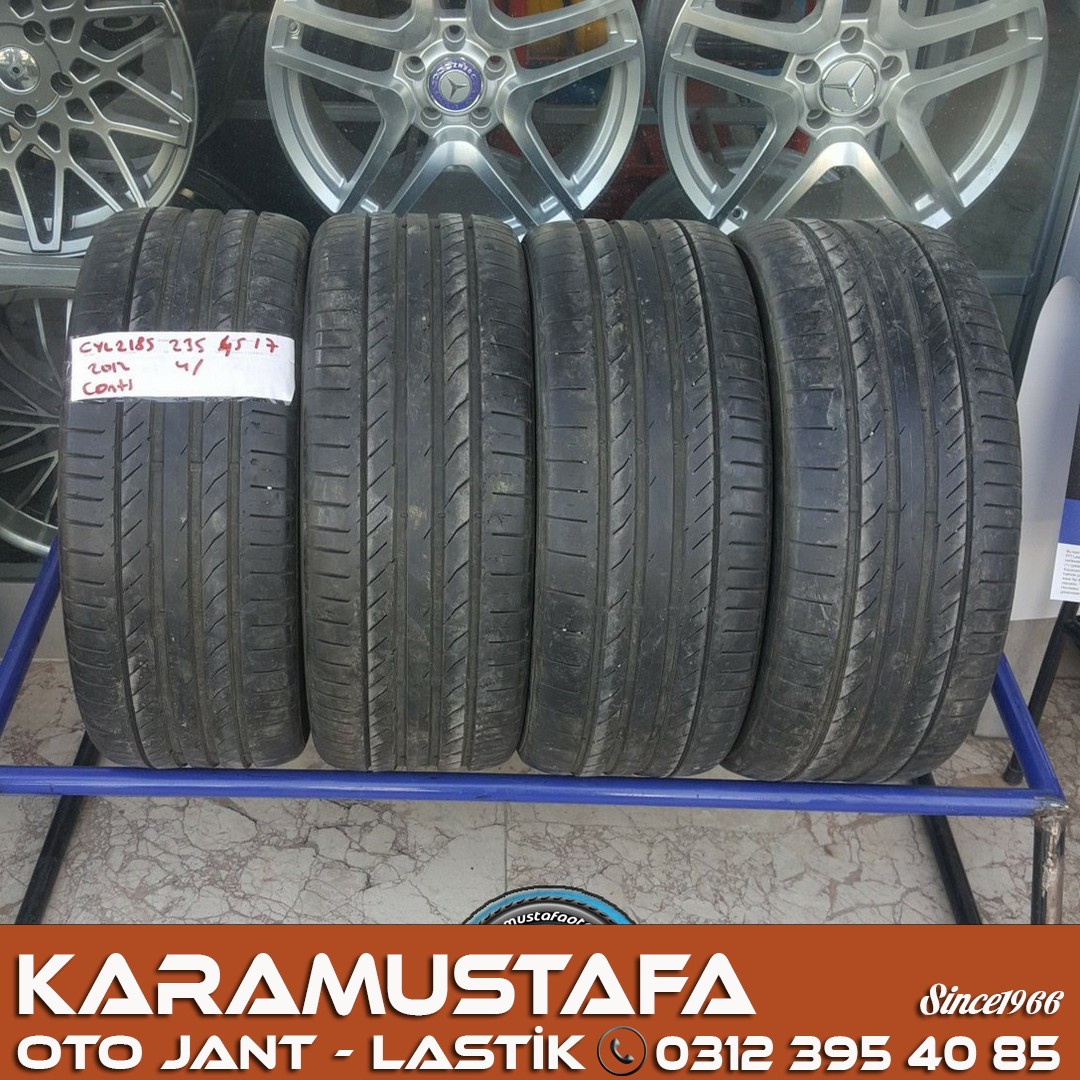 235 45 R 17 CONTINENTAL * 2012 * 4 ADET * CYL2185