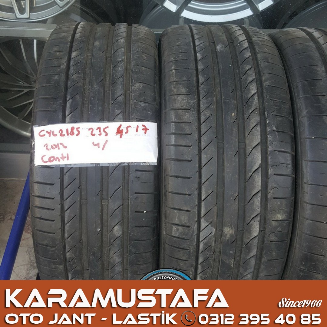 235 45 R 17 CONTINENTAL * 2012 * 4 ADET * CYL2185