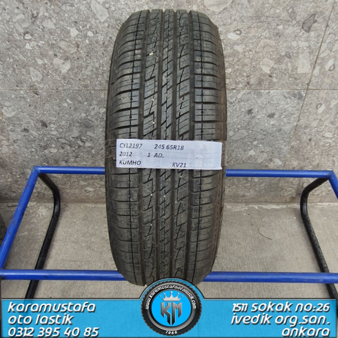 245 65 R 18 KUMHO KV21 * 2012 * 1 ADET * CYL2197