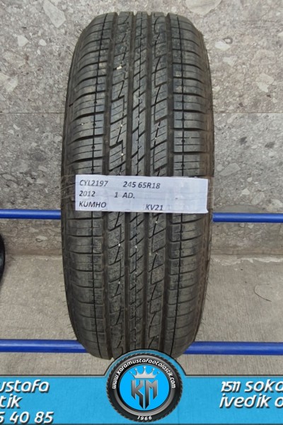 245 65 R 18 KUMHO KV21 * 2012 * 1 ADET * CYL2197 **