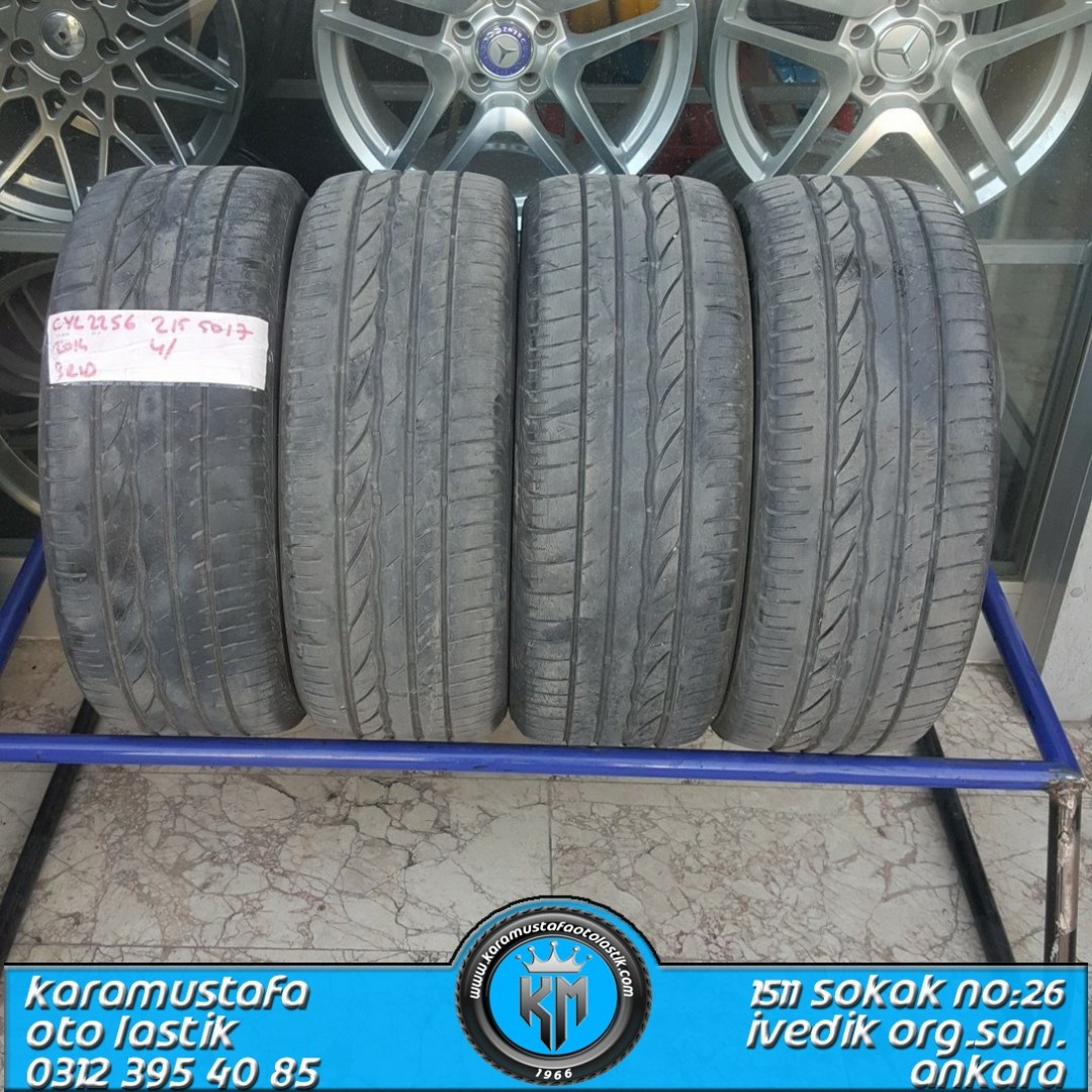 215 50 R 17 BRIDGESTONE ER300 91V * 2014 * 4 ADET * CYL2256