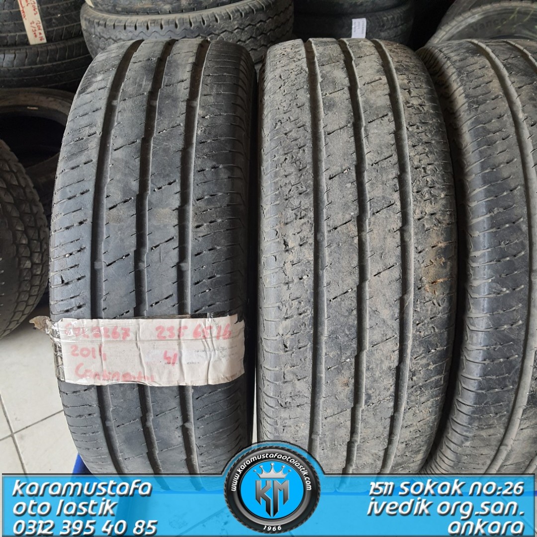 235 65 R 16 CONTINENTAL VANCO * 2014 * 4 ADET * CYL2267