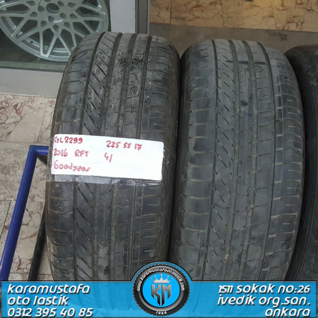 225 55 R 17 GOODYEAR EXCELLENCE RFT 97Y * 2016 * 4 ADET * CYL2299