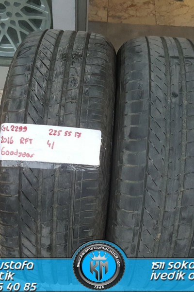 225 55 R 17 GOODYEAR EXCELLENCE RFT 97Y * 2016 * 4 ADET * CYL2299