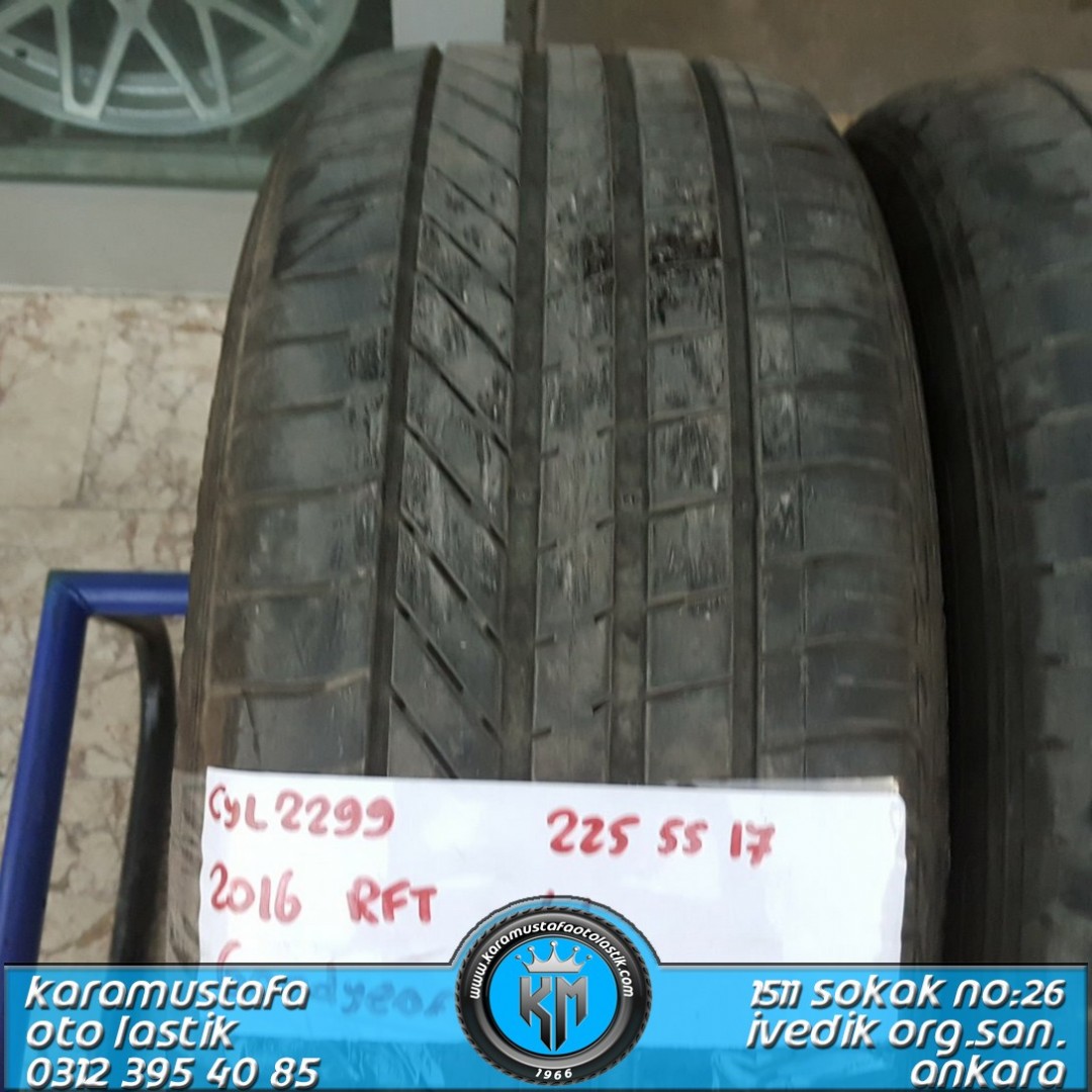 225 55 R 17 GOODYEAR EXCELLENCE RFT 97Y * 2016 * 4 ADET * CYL2299