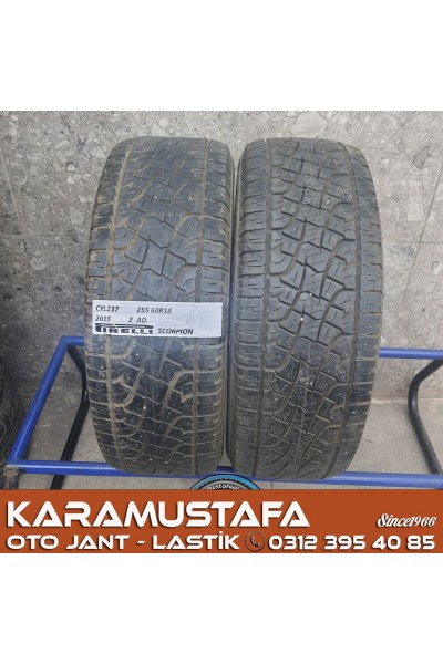 255 60 R 18 PIRELLI SCORPION * 2015 * 2 ADET * CYL237 **