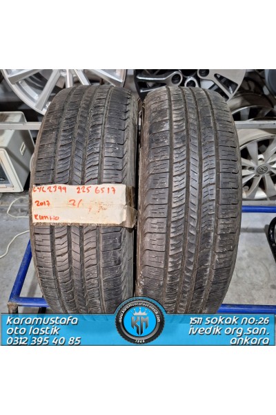 225 65 R 17 KUMHO ROAD 10H * 2017 * 2 ADET * CYL2399 **