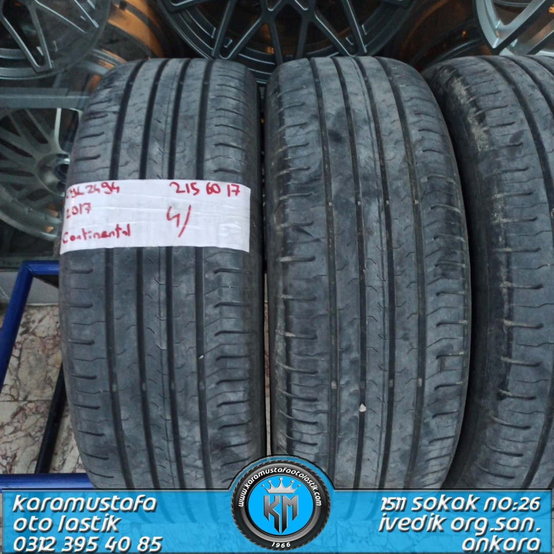 215 60 R 17 CONTINENTAL CEC5 96H * 2017 * 4 ADET * CYL2494